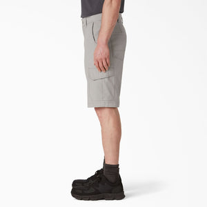 Dickies Men's 11" FLEX Cooling Performance Work Cargo Shorts SR607 - Nickel Grey