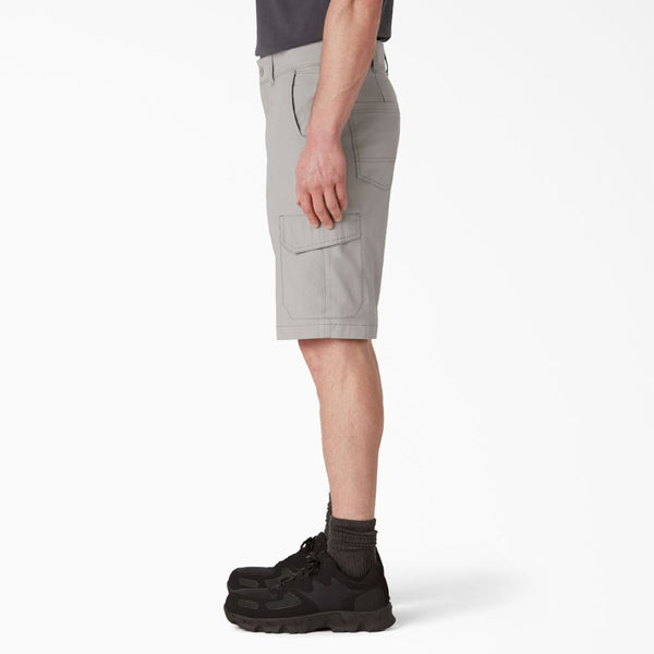 Dickies Men's 11" FLEX Cooling Performance Work Cargo Shorts SR607 - Nickel Grey