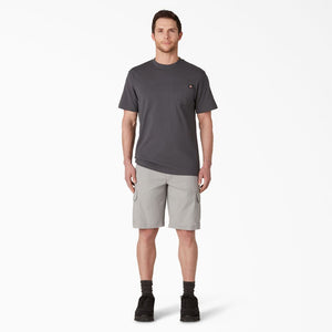 Dickies Men's 11" FLEX Cooling Performance Work Cargo Shorts SR607 - Nickel Grey