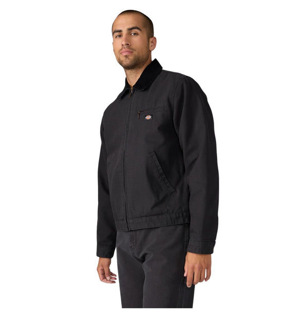 Dickies Men's Blanket Lined Duck Canvas Work Jacket A8DEV - Black