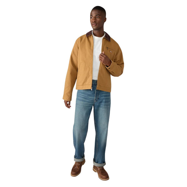 Dickies Men's Blanket Lined Duck Canvas Work Jacket A8DEV - Brown Duck