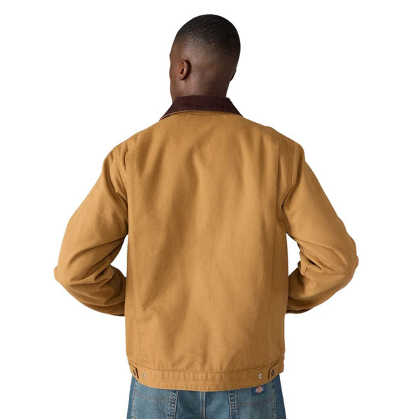 Dickies Men's Blanket Lined Duck Canvas Work Jacket A8DEV - Brown Duck