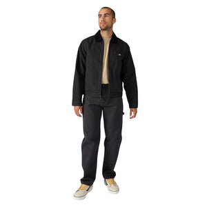 Dickies Men's Blanket Lined Duck Canvas Work Jacket A8DEV - Black