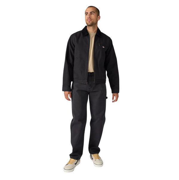 Dickies Men's Blanket Lined Duck Canvas Work Jacket A8DEV - Black