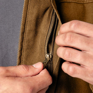 Dickies Men's Duck Canvas High Pile Fleece Lined Jacket - Brown TJ360