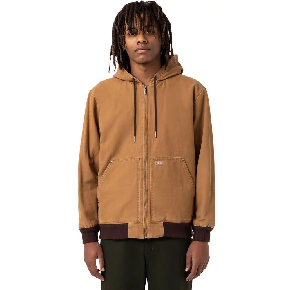 Dickies Men's Hooded Duck Bomber Work Jacket A8CTP