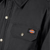 Dickies Men's Water Repellant Flex Duck Shirt Jacket TJ212 - Black