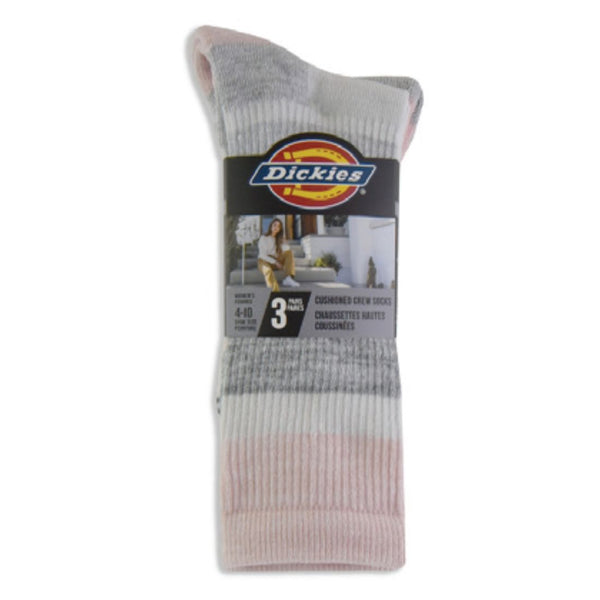 Dickies Women's Cushioned 3-Pack Crew Socks 115124D