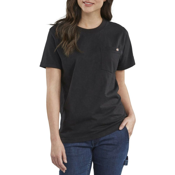 Dickies Women's Short Sleeve Heavyweight T-Shirt FS450 - Black