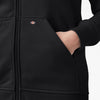 Dickies Women's Zip Front Heavyweight Hooded Sweater FW201 - Black