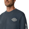 Dickies Heavyweight Logo Men's Long Sleeve Work T-Shirt WL22C - Airforce Blue