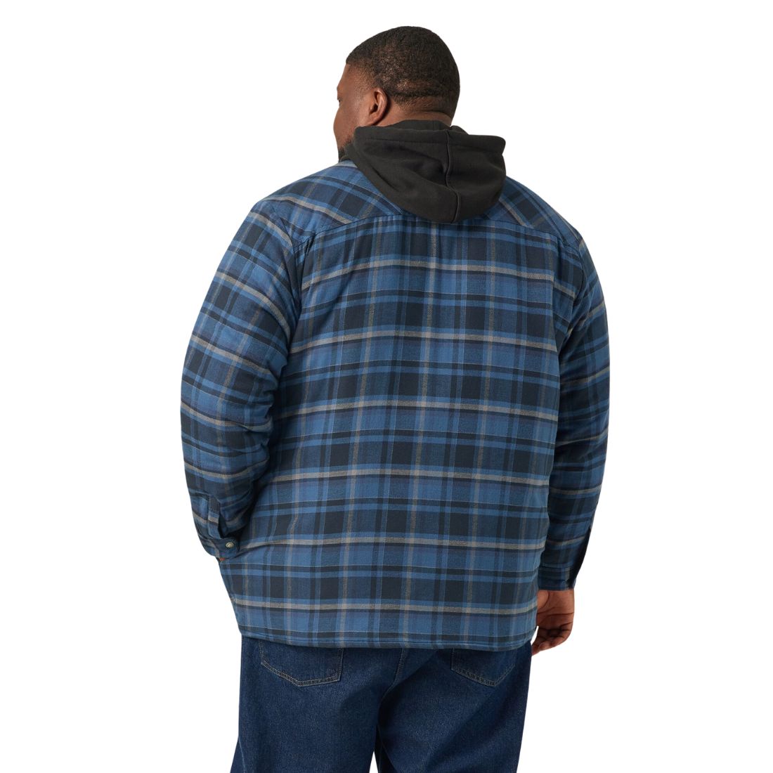 Dickies Men s Hooded Flannel Shirt Jacket with Hydroshield TJ211 Dar Work Authority