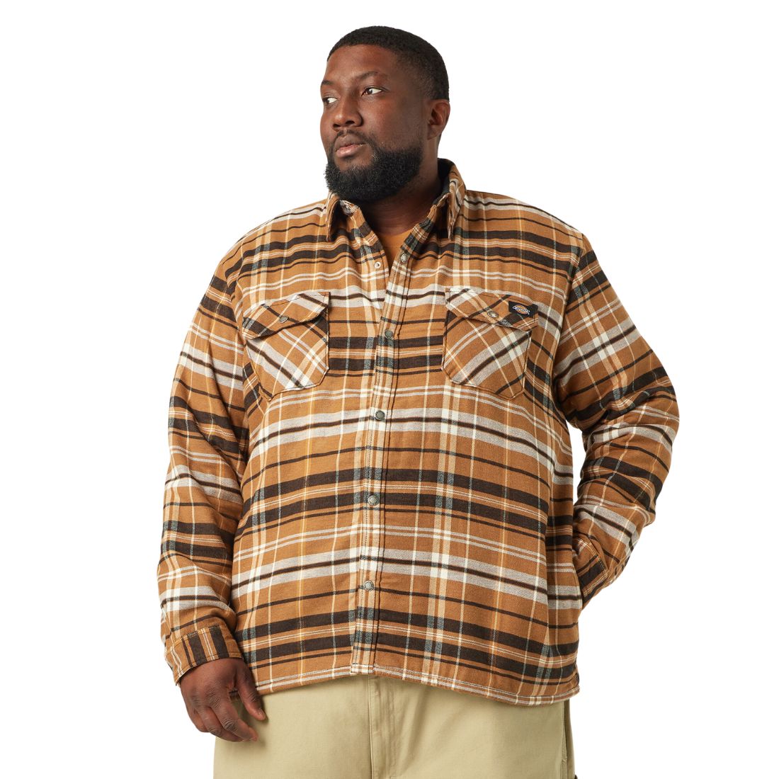 Flannel jacket dickies on sale