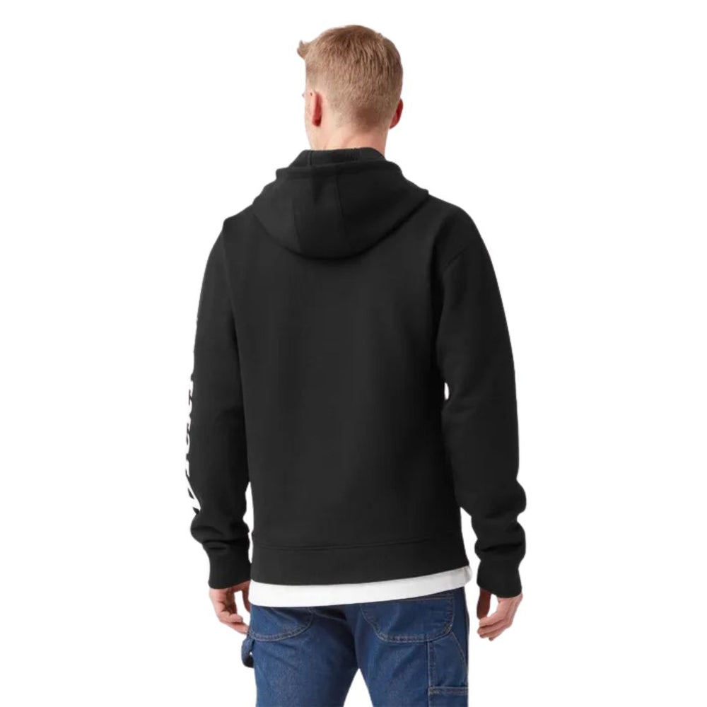 Dickies Men's Water Repellent Sleeve Logo Hoodie TW22B - Black