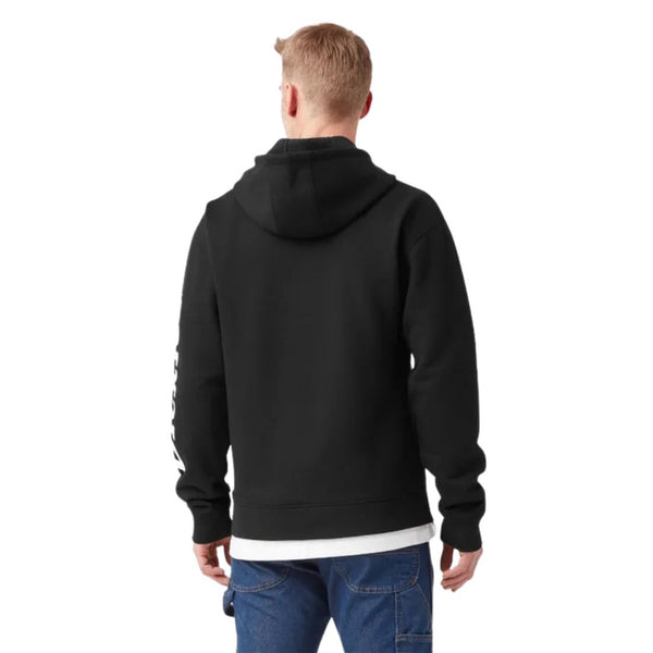 Dickies Men's Water Repellent Sleeve Logo Hoodie TW22B - Black