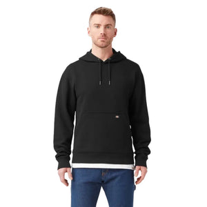 Dickies Men's Water Repellent Sleeve Logo Hoodie TW22B - Black