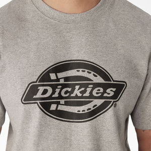 Dickies Heavyweight Logo Men's Short Sleeve Work T-Shirt WS22C - Heather Grey