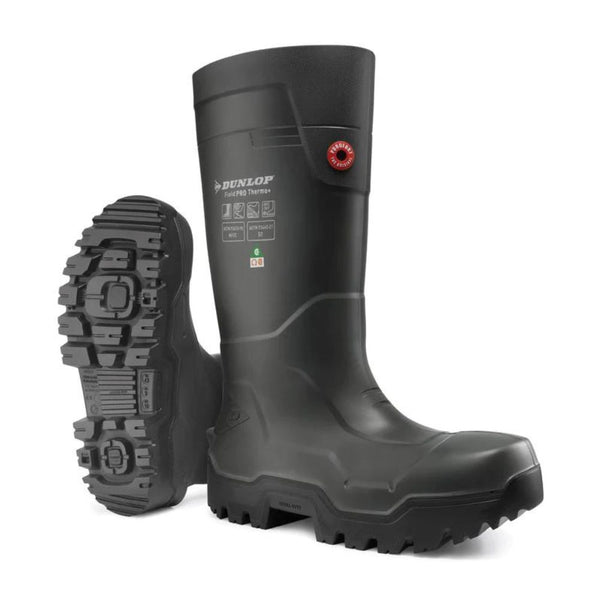 Dunlop FieldPro Unisex Thermo+ Composite Toe Rubber Work Boot DLPLHD0 - Black
