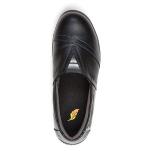 Feather Clara G Women's Slip On SD Steel Toe Safety Shoes 110400 - Black