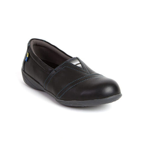 Feather Clara G Women's Slip On SD Steel Toe Safety Shoes 110400 - Black