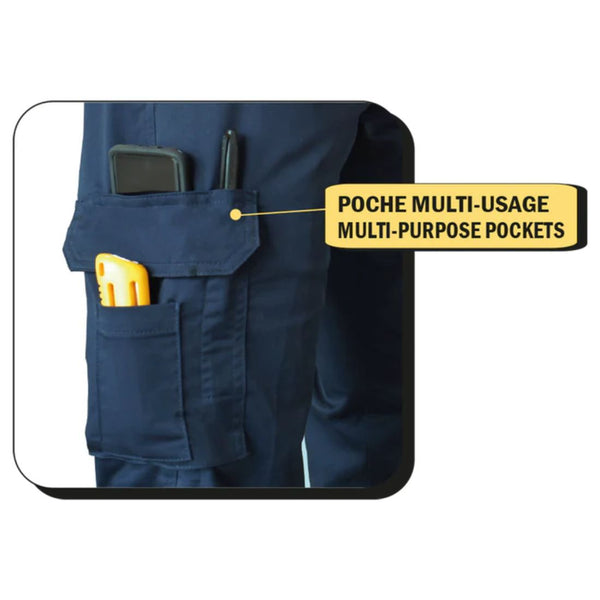 Gatts Men's Work Stretch Cargo Pants 011EX - Navy