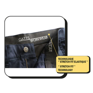 Gatts Women's Stretch Work Pants 013EX - Black