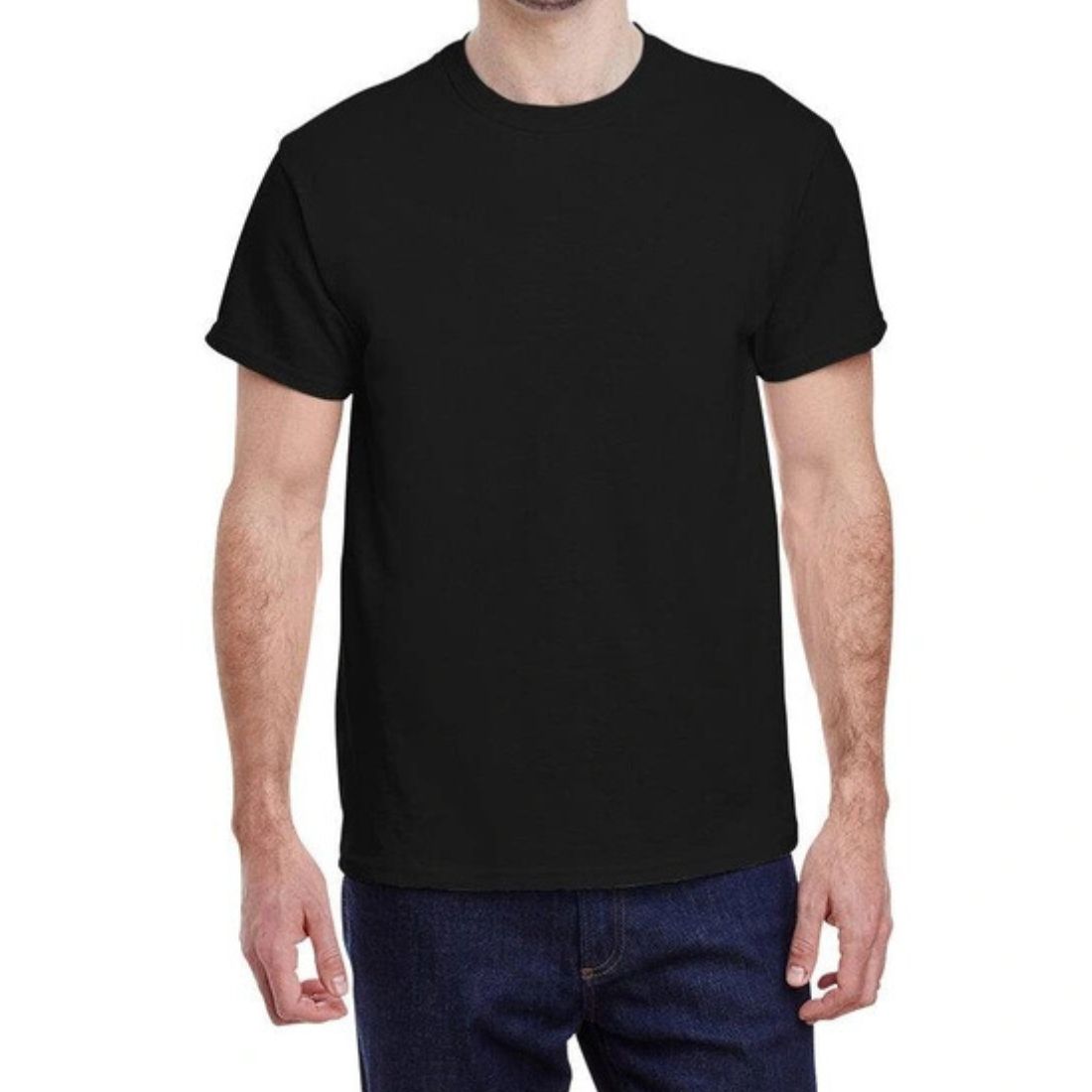 Gildan G500 Men's Short Sleeve Crew Neck T-Shirt BLACK