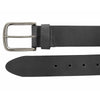 Grizzly 38mm Strap Belt with Antique Nickel Harness Buckle - Black