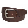 Grizzly 38mm Strap Belt with Antique Nickel Harness Buckle - Brown
