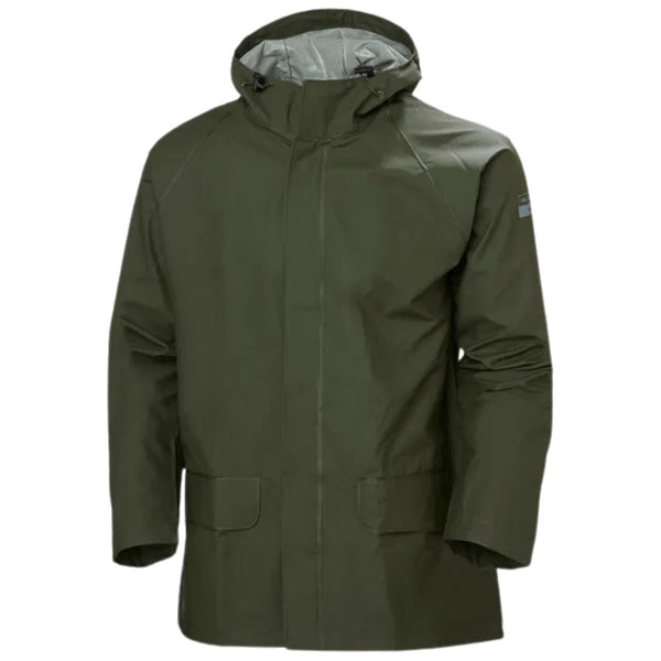 Helly Hansen Men's Mandal Waterproof Work Rain Jacket 70129 - Green