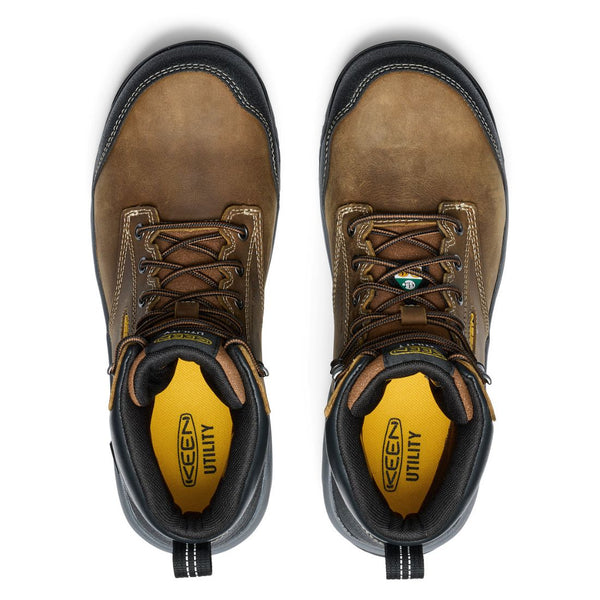 Keen Evanston Men's 6" Waterproof Composite Toe Work Boot - 1029855 Brown
