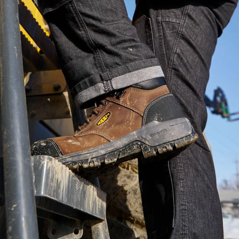 Keen Evanston Men's 6" Waterproof Composite Toe Work Boot - 1029855 Brown