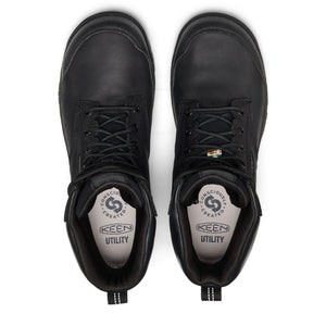 Keen Evanston Men's 8" Waterproof Composite Toe Work Boot 1032281 - Black