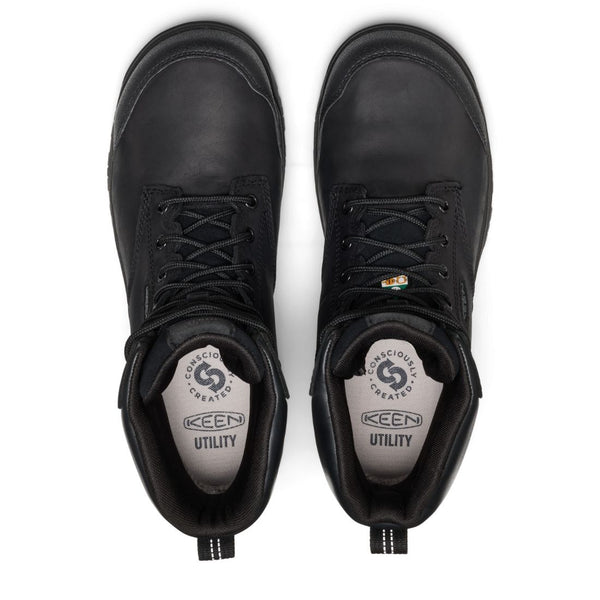 Keen Evanston Men's 8" Waterproof Composite Toe Work Boot 1032281 - Black