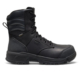 Keen Evanston Men's 8" Waterproof Composite Toe Work Boot 1032281 - Black
