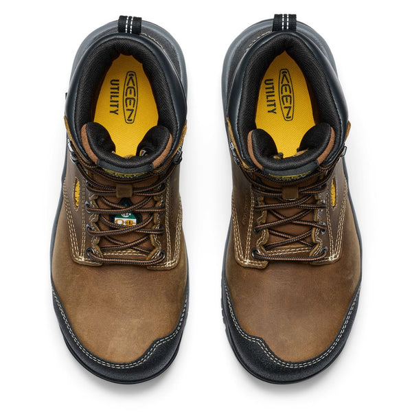 Keen Evanston Women's 6" Waterproof Composite Toe Work Boot 1029856 - Brown