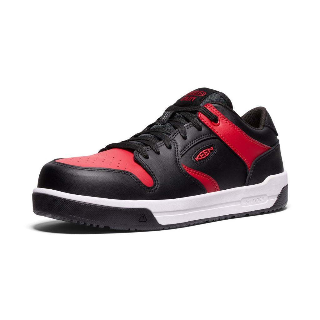Keen Overton Men's Composite Toe Athletic Work Shoe - 1029872 Red/Blac ...