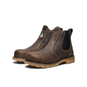 Keen Seattle Romeo Men's 6" Composite Toe Slip On Work Boot 1021337 - Brown