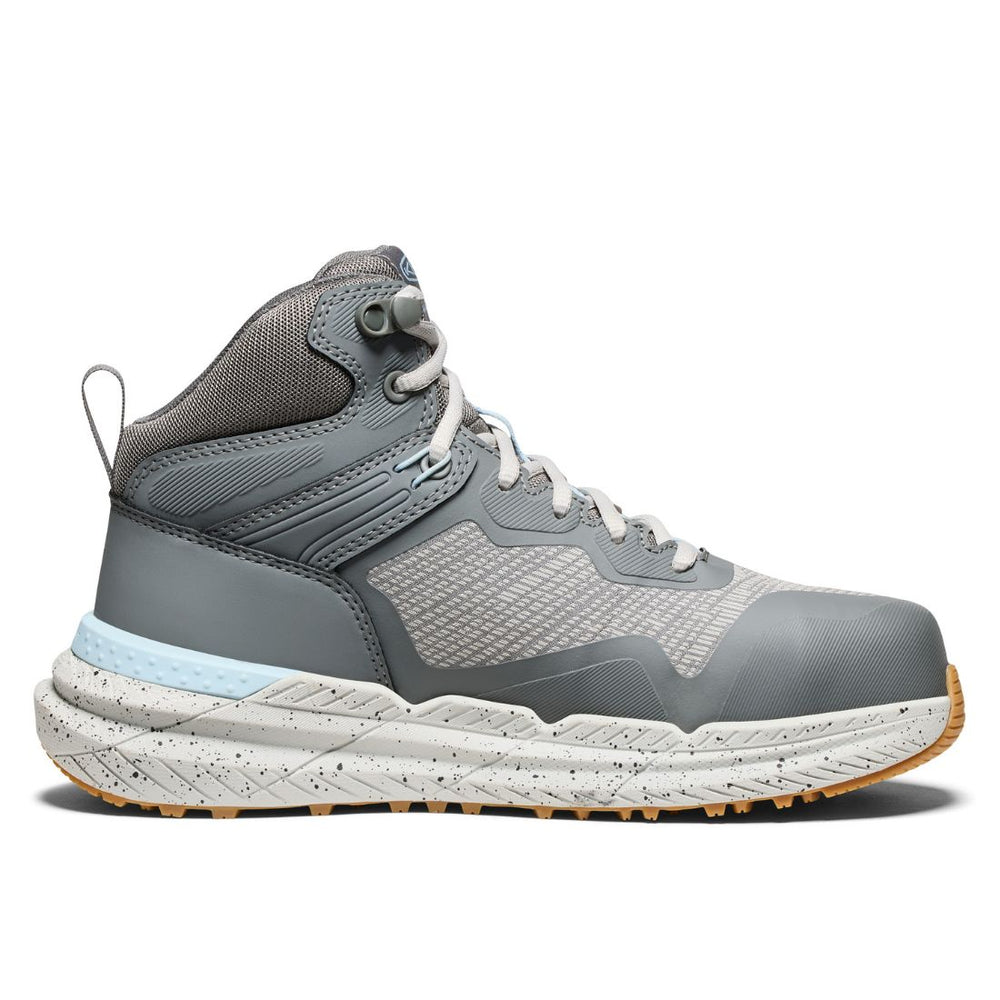 Keen Synchro Women's MID Athletic Waterproof Composite Toe Work Shoe 1030862 - Grey