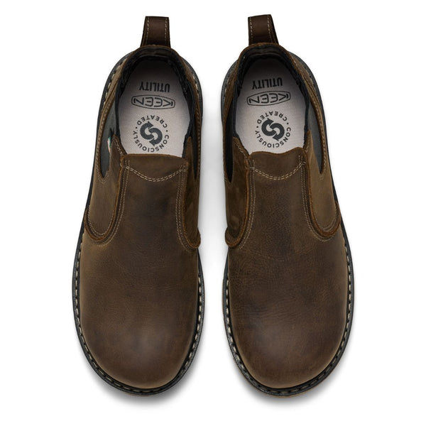 Keen San Jose 90° Heel Men’s 6” Composite Toe Pull-On Work Boot 1030650 - Brown