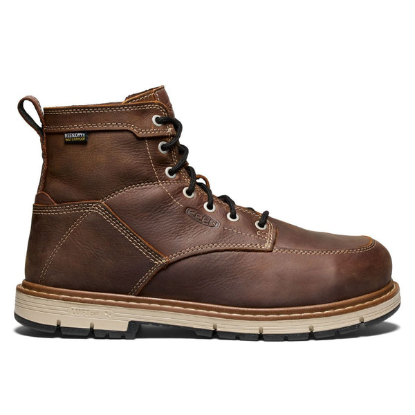 Keen San Jose 90° Heel Men’s 6” Waterproof Aluminum Toe Work Boot 1029864 - Brown