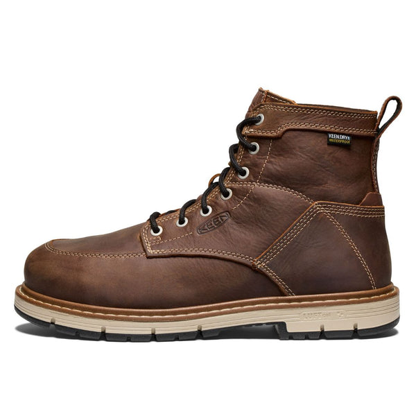 Keen San Jose 90° Heel Men’s 6” Waterproof Aluminum Toe Work Boot 1029864 - Brown