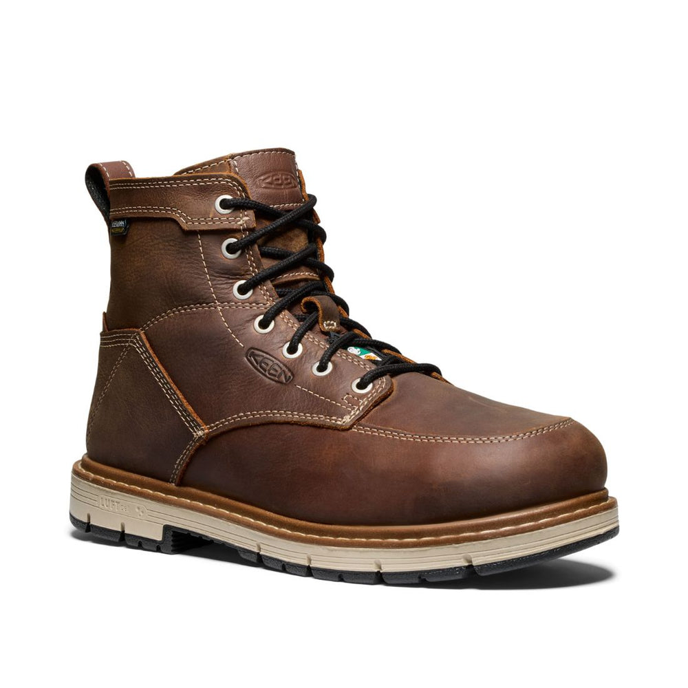 Keen San Jose 90° Heel Men’s 6” Waterproof Aluminum Toe Work Boot 1029864 - Brown