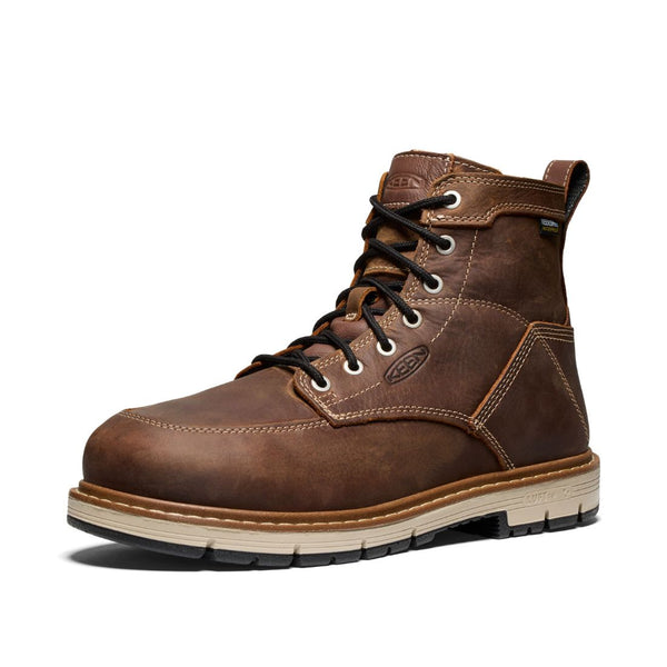 Keen San Jose 90° Heel Men’s 6” Waterproof Aluminum Toe Work Boot 1029864 - Brown