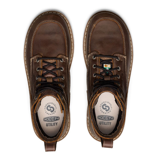 Keen San Jose 90° Heel Men’s 6” Waterproof Aluminum Toe Work Boot 1029864 - Brown