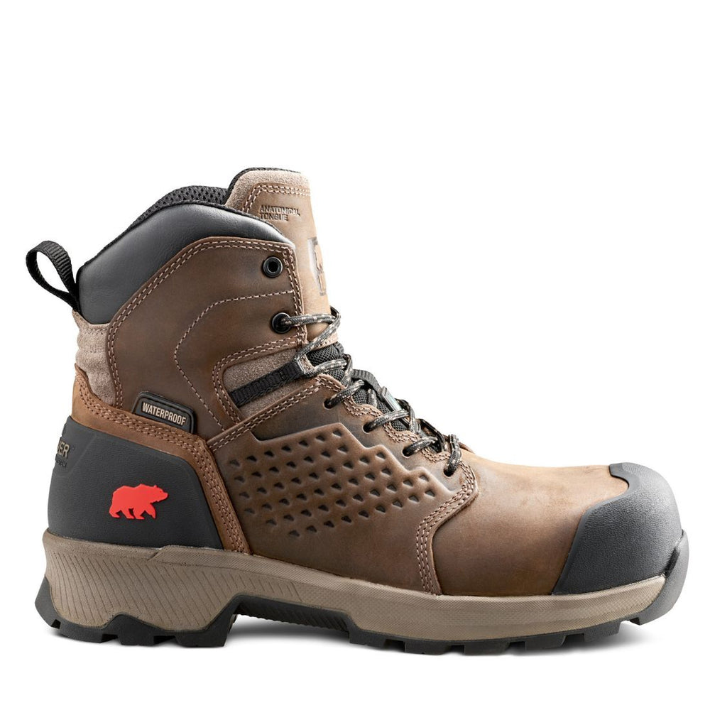 Kodiak Berg Men's 6" Waterproof Composite Toe Work Boot 1001DB - Brown