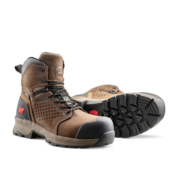 Kodiak Berg Men's 6" Waterproof Composite Toe Work Boot 1001DB - Brown
