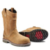 Kodiak Bralorne Women's Pull-On Wellington Composite Toe Leather Work Boot KD0A8354FWE - Wheat