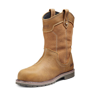 Kodiak Bralorne Women's Pull-On Wellington Composite Toe Leather Work Boot KD0A8354FWE - Wheat