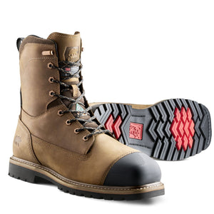 Kodiak Lundbreck 8" Men's Waterproof Composite Toe Work Boot 1167BN - Dark Brown